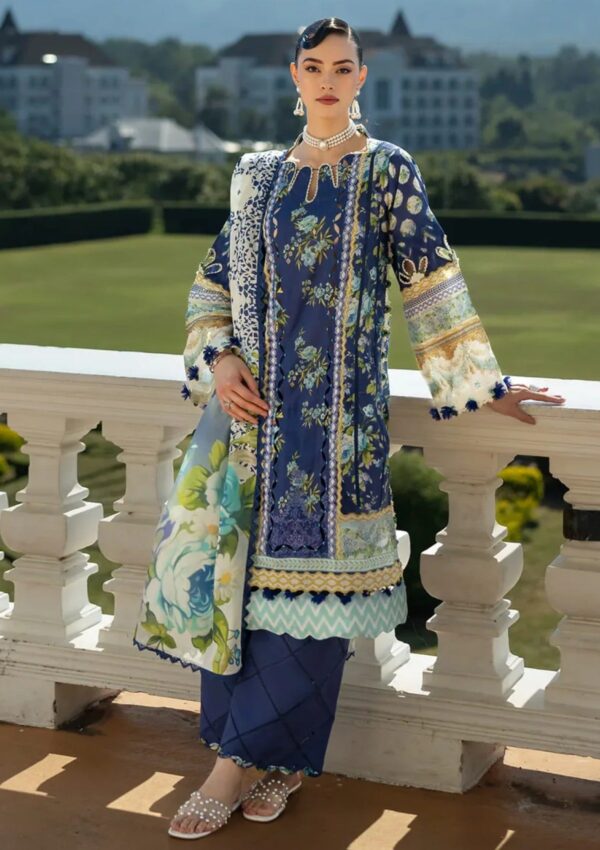 Elaf Premium Prints Epe 06b Ocean's Embrace Lawn Collection