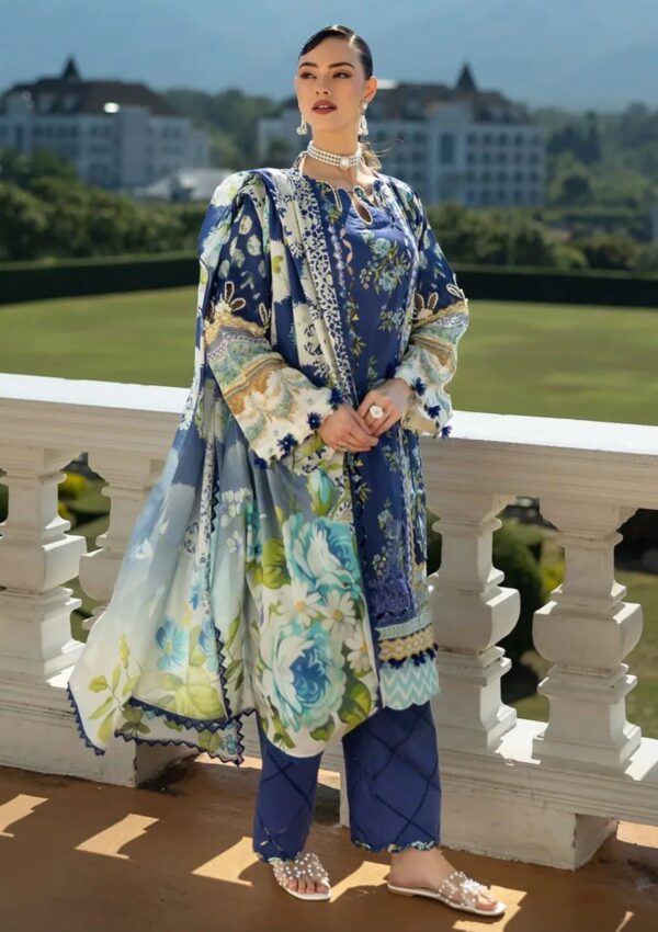 Elaf Premium Prints Epe 06b Ocean's Embrace Lawn Collection