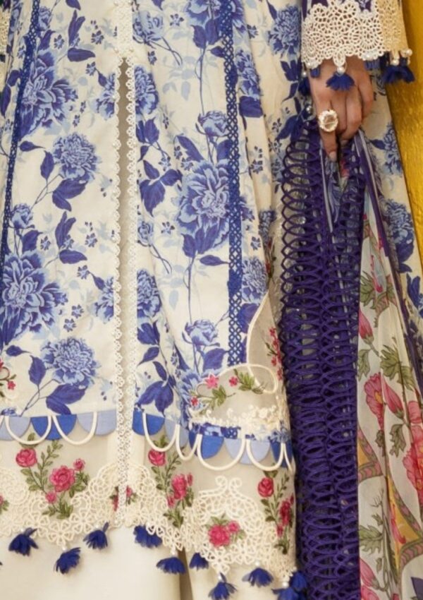 Elaf Premium Signature Embroidered Ets 5b Serene Lawn Collection