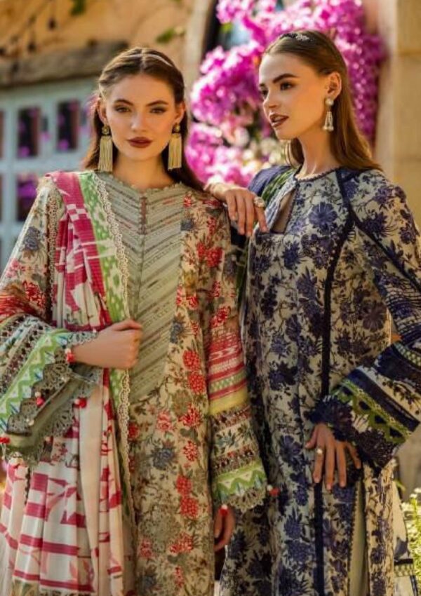 Elaf Premium Print Chikankari Elk 01b Giardino Lawn Collection