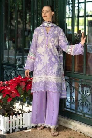 Elaf Premium Prints Epe 08a Lavender Aura Lawn Collection