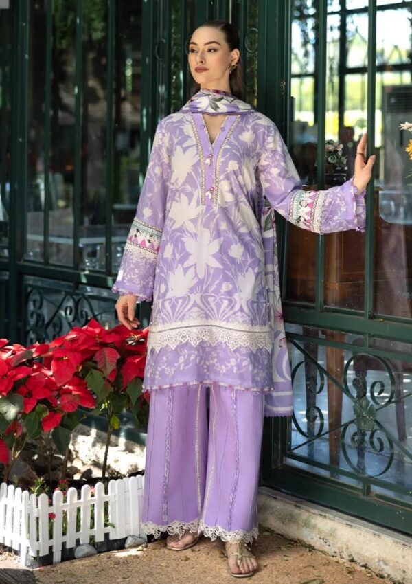 Elaf Premium Prints Epe 08a Lavender Aura Lawn Collection