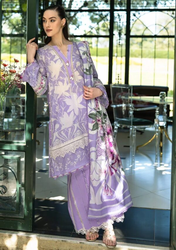 Elaf Premium Prints Epe 08a Lavender Aura Lawn Collection