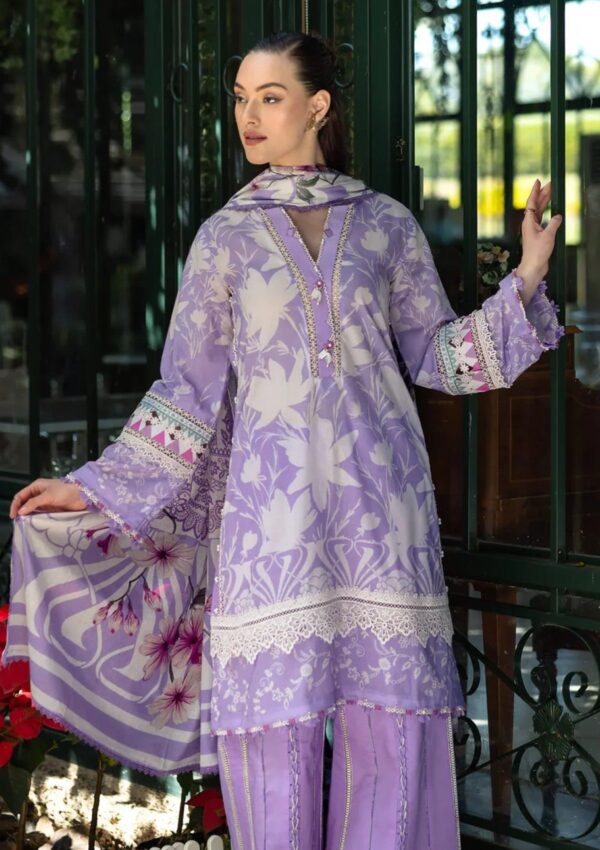 Elaf Premium Prints Epe 08a Lavender Aura Lawn Collection