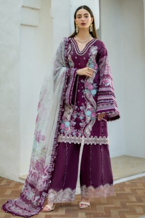 Elaf Premium Signature Embroidered Ets 6b Azotic Lawn Collection