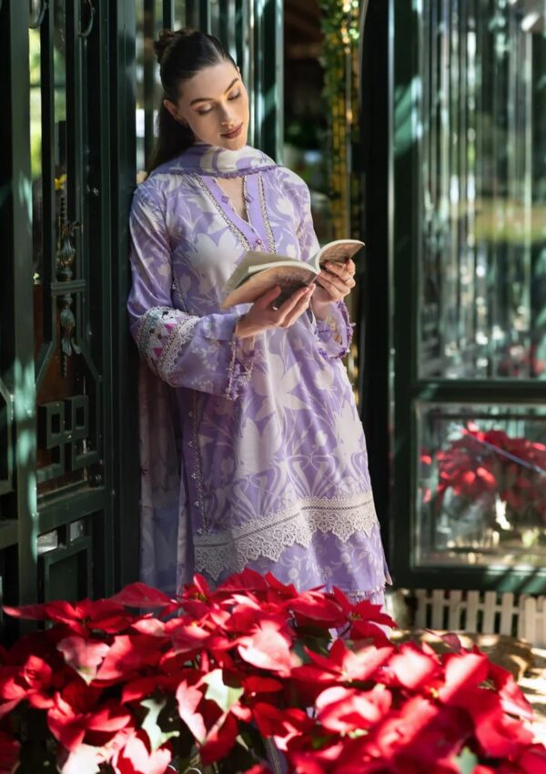 Elaf Premium Prints Epe 08a Lavender Aura Lawn Collection