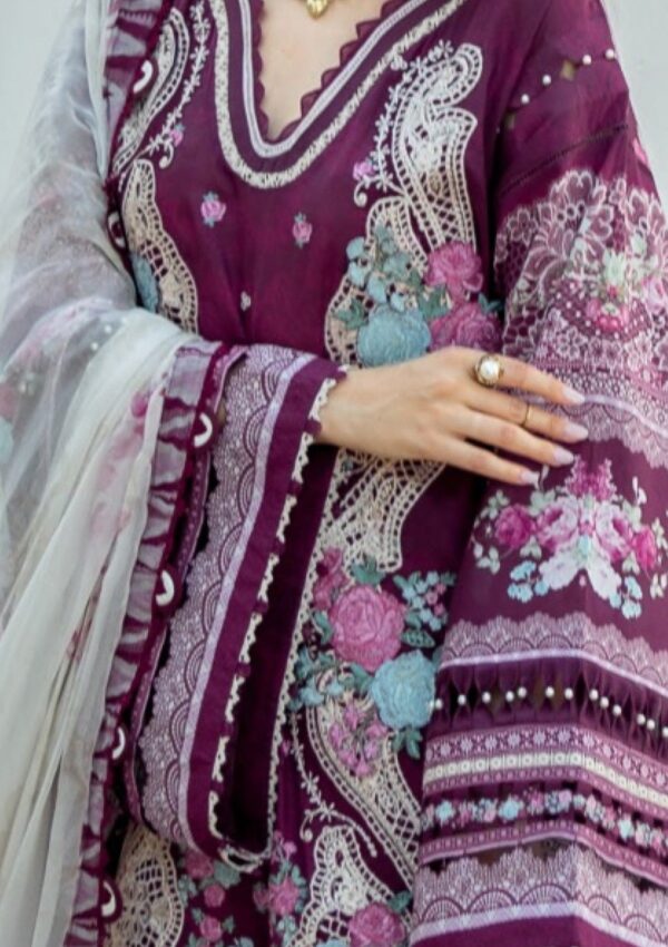 Elaf Premium Signature Embroidered Ets 6b Azotic Lawn Collection