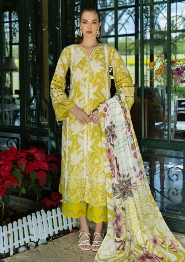 Elaf Premium Prints Epe 08b Saffron Lawn Collection