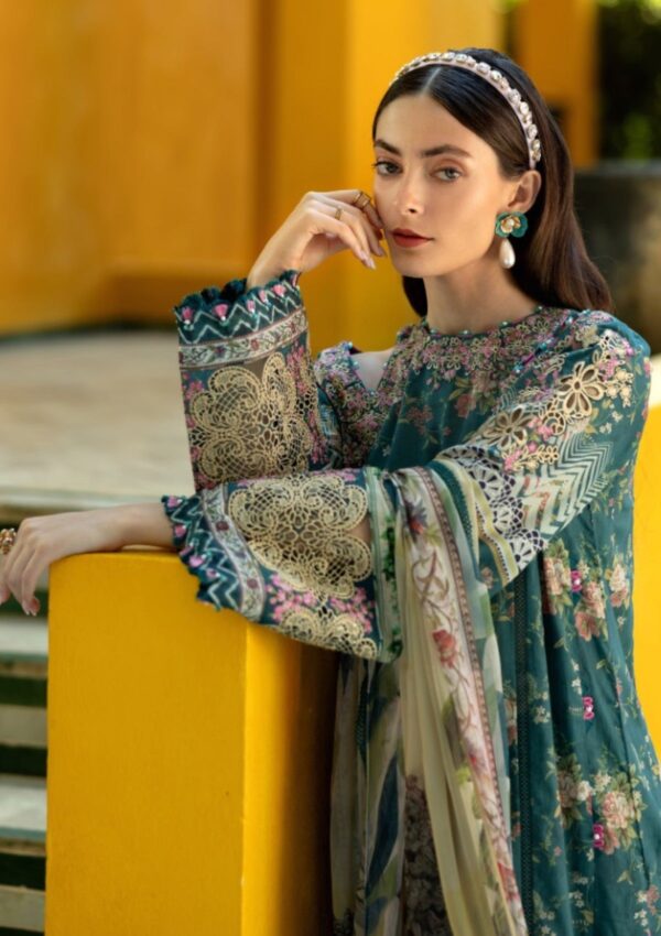 Elaf Premium Signature Embroidered Ets 7a Stay Curious Lawn Collection