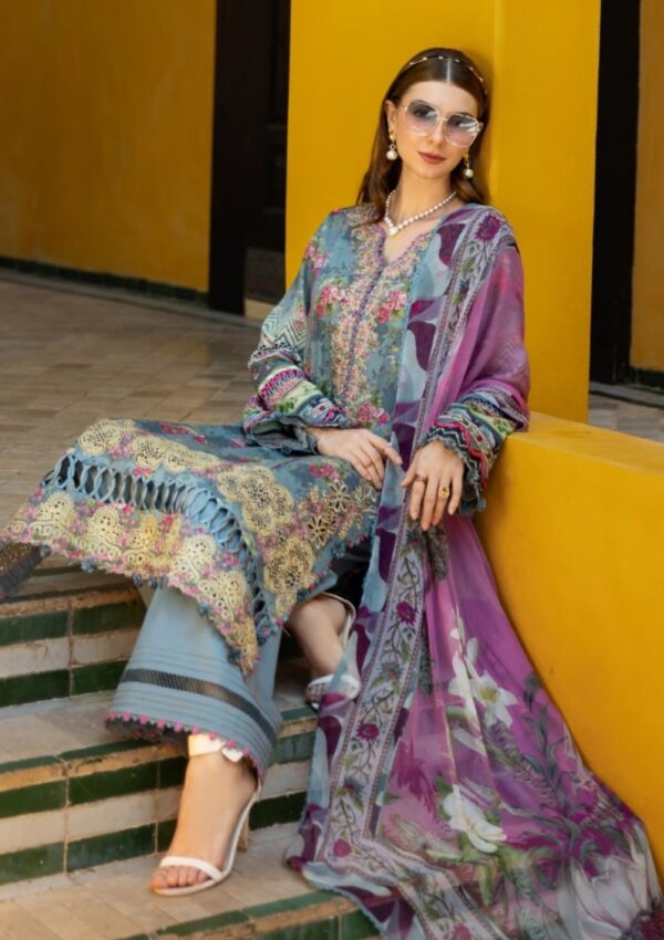 Elaf Premium Signature Embroidered Ets 7b Glory Lawn Collection