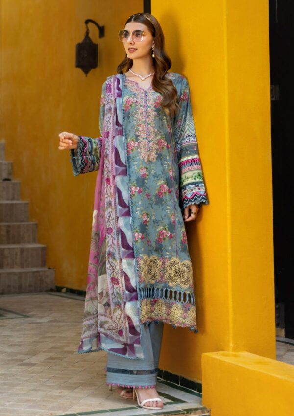 Elaf Premium Signature Embroidered Ets 7b Glory Lawn Collection