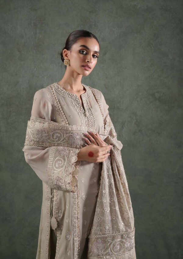 Zarqash Lakhnawi Festive Chiffon Zq 7a Hazel Formal Collection