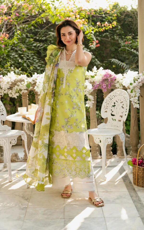 Asifa & Nabeel Gulkari Embroidered Lawn Gkl 03 Lemonade Dream 3pc Suit