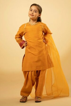 Kids Collection - Fozia Khalid - Silk Edit - luxe Amber