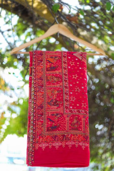 Pure Pashmina Kaani Jamawar Shawl D 52