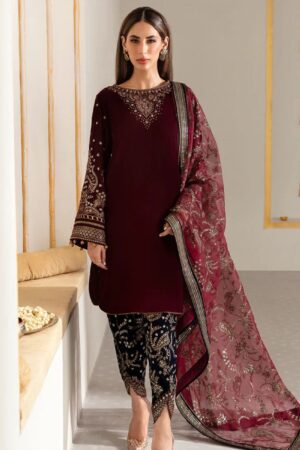 Winter Collection - Jazmin - Embroidered Velvet 24 - VF-2017