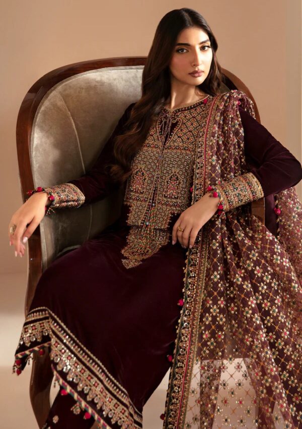 Jazmin Embroidered Velvet Vf 2022 Winter Collection