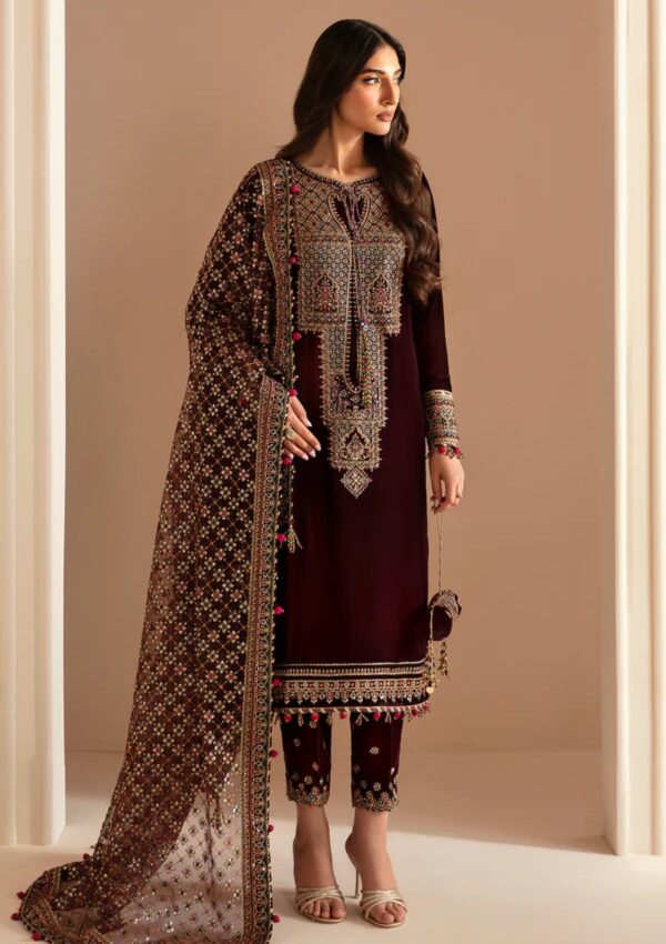 Jazmin Embroidered Velvet Vf 2022 Winter Collection