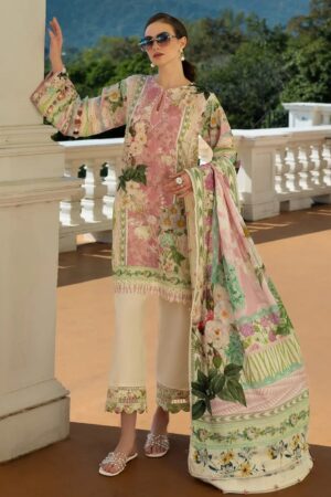 Elaf Premium Prints Epe 01a Thistle & Rose Lawn Collection