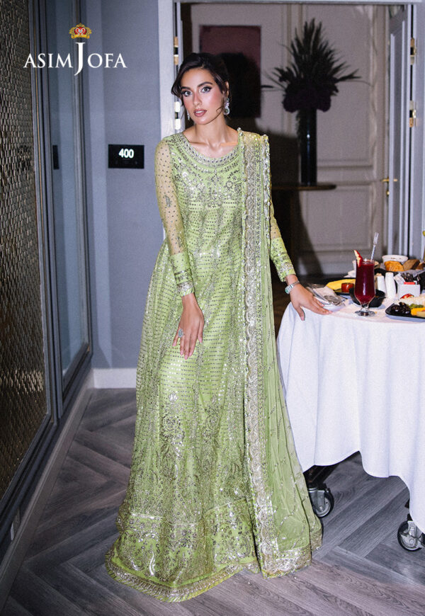 Asim Jofa Ajff-04 Embroidered Net