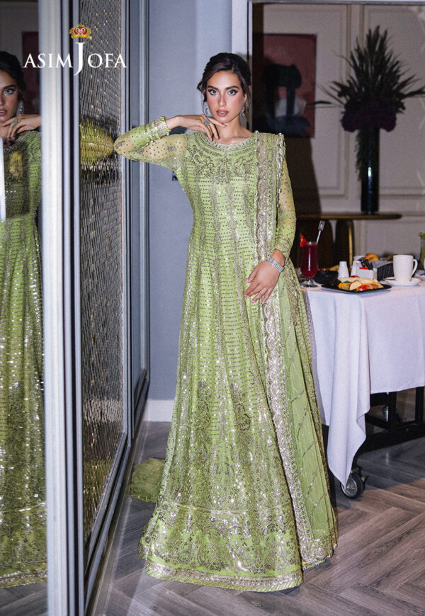 Asim Jofa Ajff-04 Embroidered Net