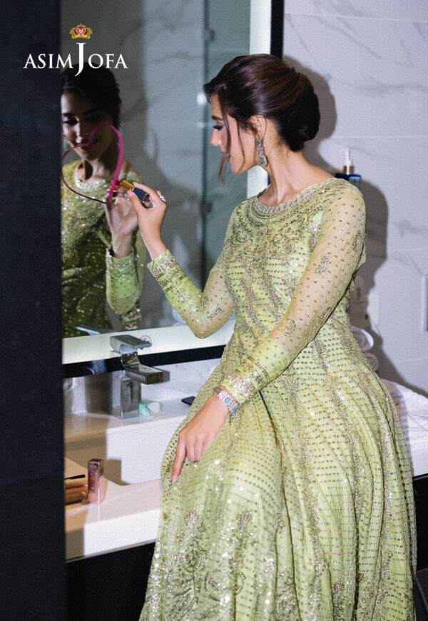 Asim Jofa Ajff-04 Embroidered Net