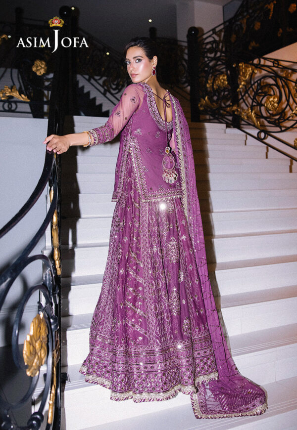 Asim Jofa Ajff-01 Embroidered Net