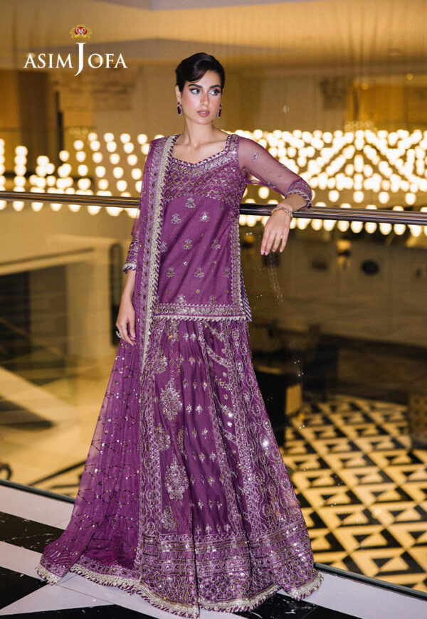 Asim Jofa Ajff-01 Embroidered Net