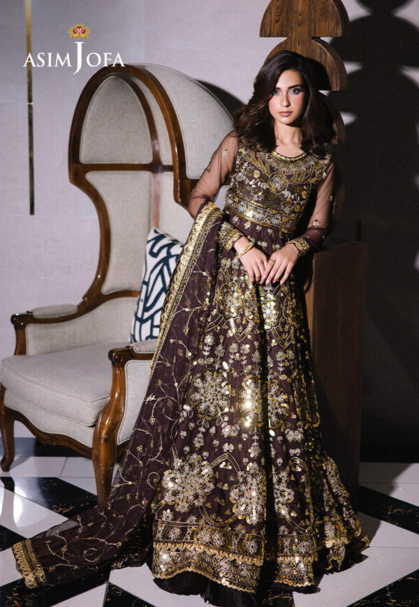 Asim Jofa Ajff-07 Embroidered Net