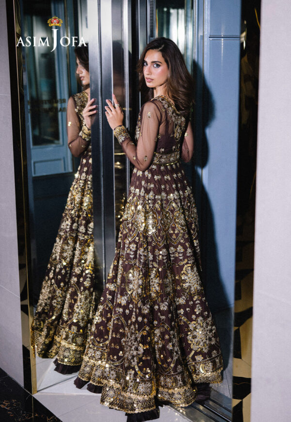 Asim Jofa Ajff-07 Embroidered Net