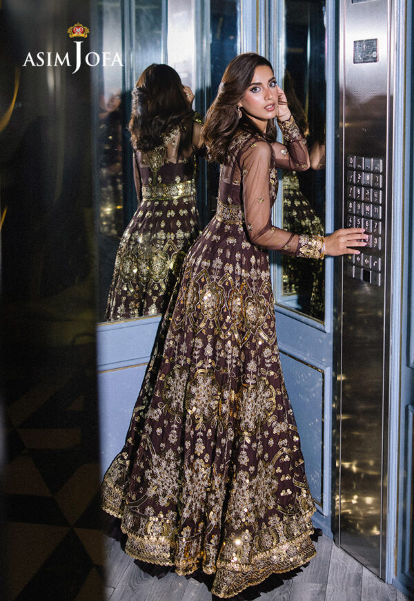 Asim Jofa Ajff-07 Embroidered Net