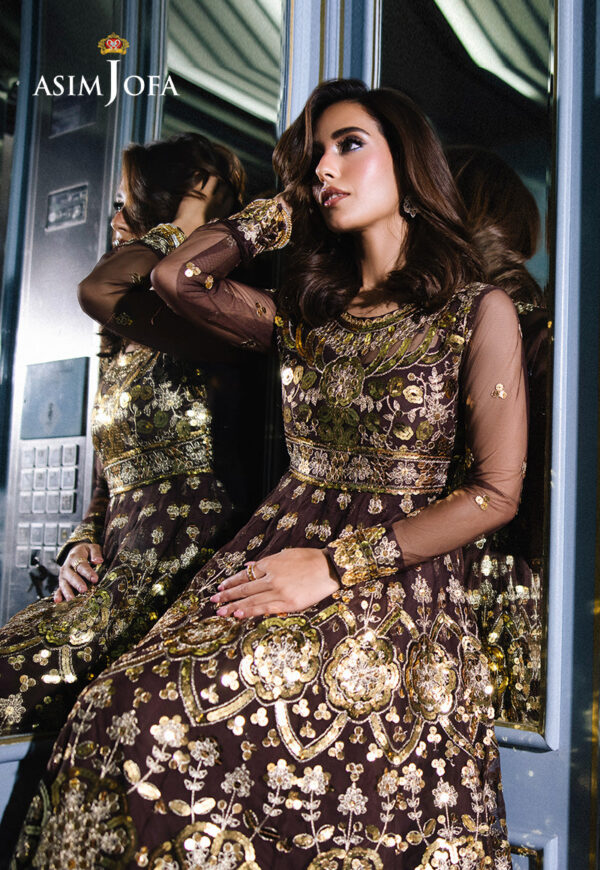 Asim Jofa Ajff-07 Embroidered Net