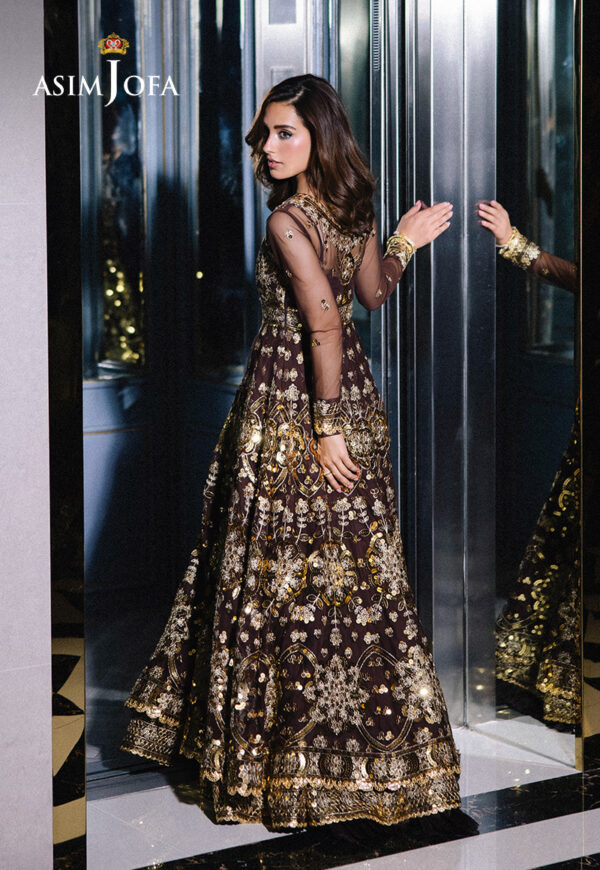 Asim Jofa Ajff-07 Embroidered Net