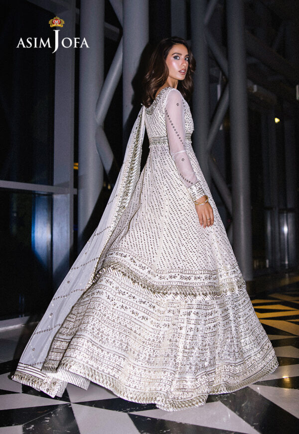 Asim Jofa Ajff-09 Embroidered Net