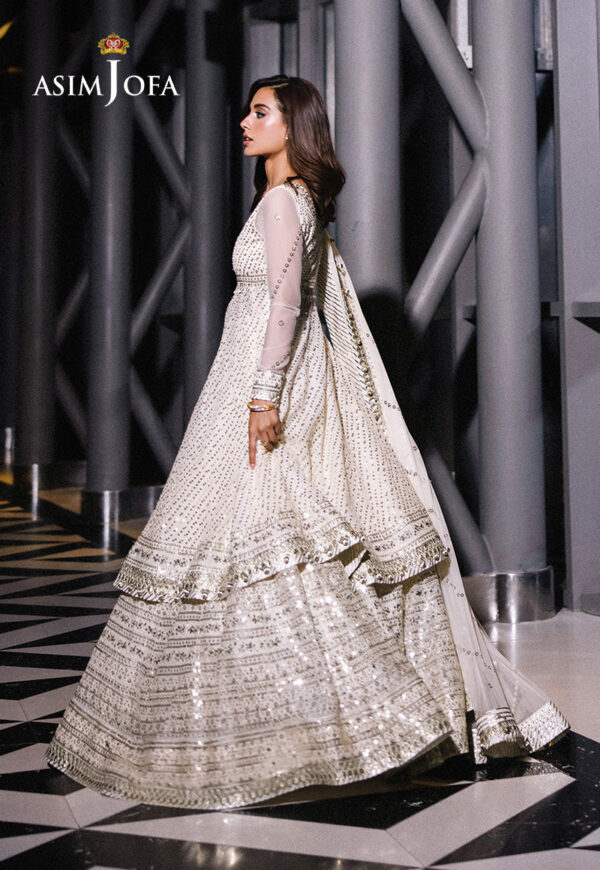 Asim Jofa Ajff-09 Embroidered Net