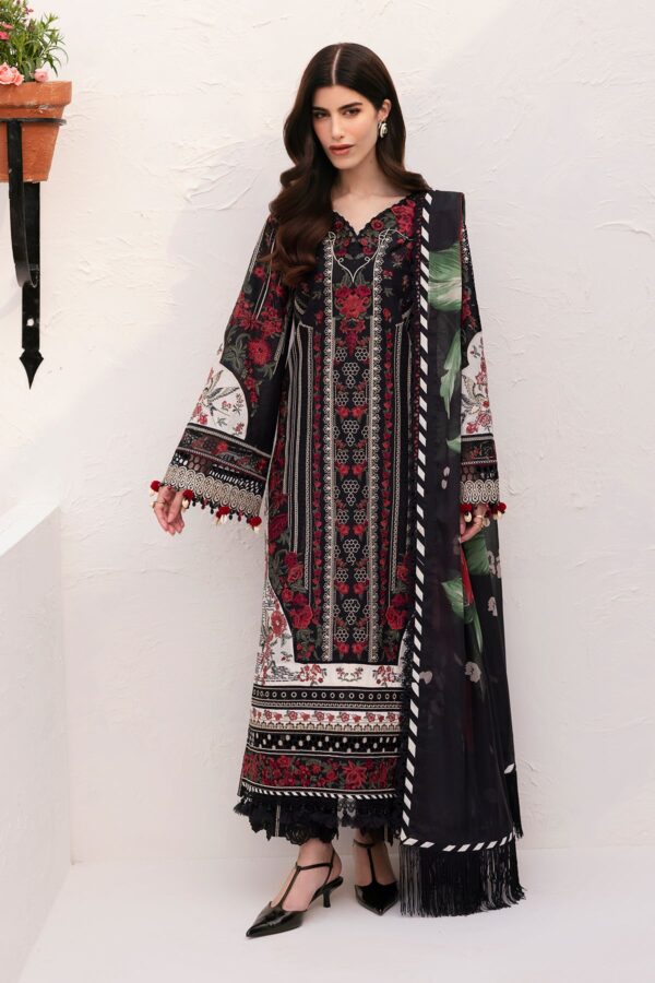 Baroque Embroidered Lawn El-D01 Stitched Eid Collection 2025