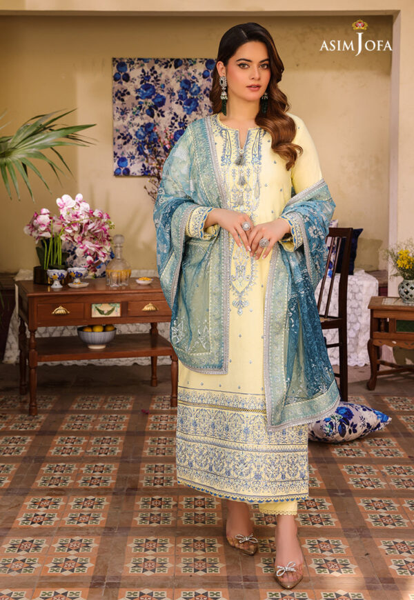 Asim Jofa Ajzb-17 Embroidered Cambric