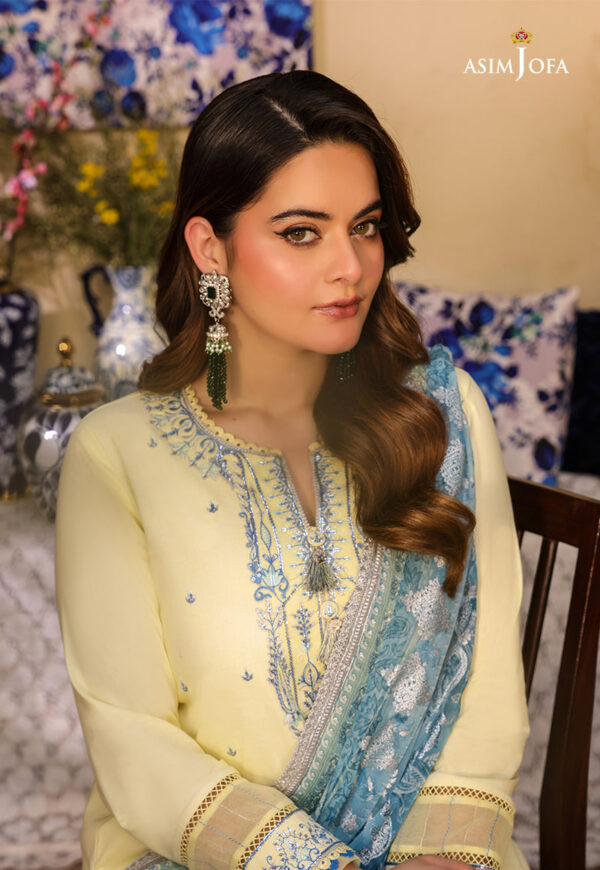 Asim Jofa Ajzb-17 Embroidered Cambric