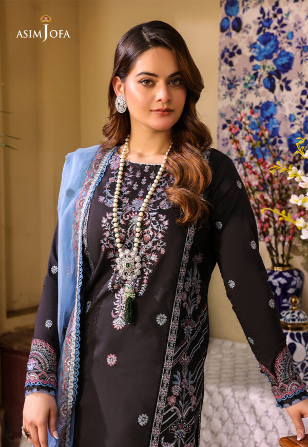 Asim Jofa Ajzb-09 Embroidered Cambric