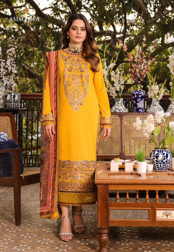 Asim Jofa Ajzb-01 Embroidered Cambric