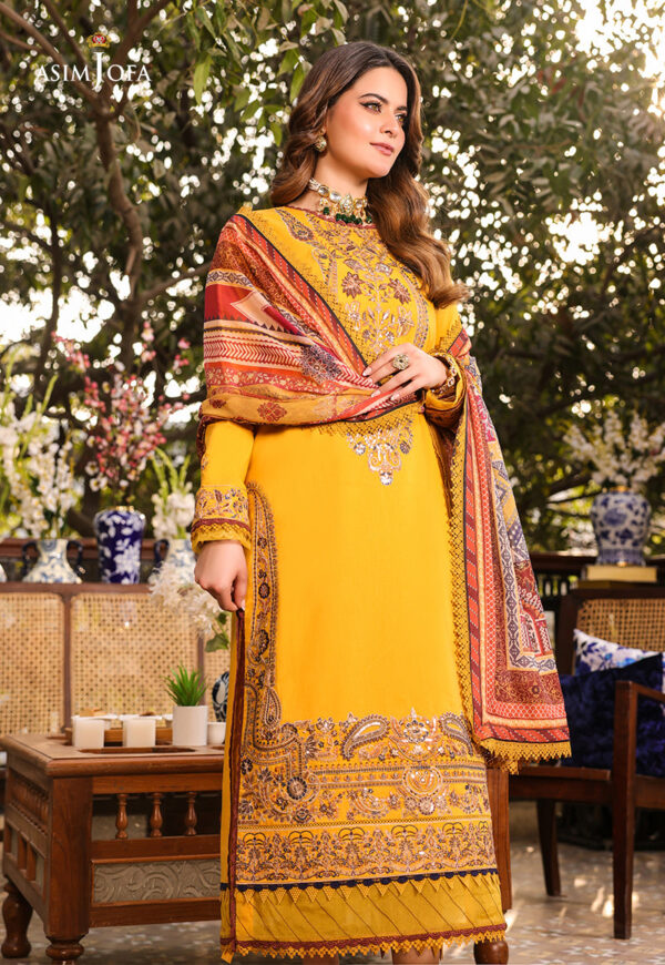 Asim Jofa Ajzb-01 Embroidered Cambric