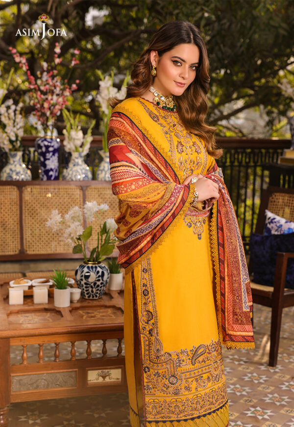 Asim Jofa Ajzb-01 Embroidered Cambric