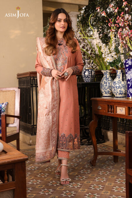 Asim Jofa Ajzb-23 Embroidered Cambric 