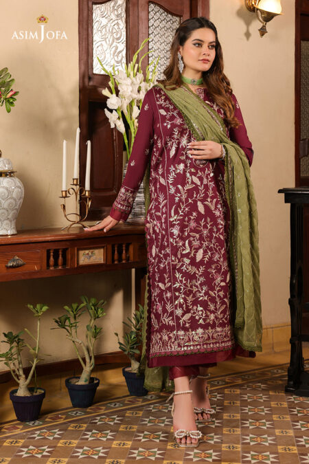 Asim Jofa Ajzb-11 Embroidered Cambric 