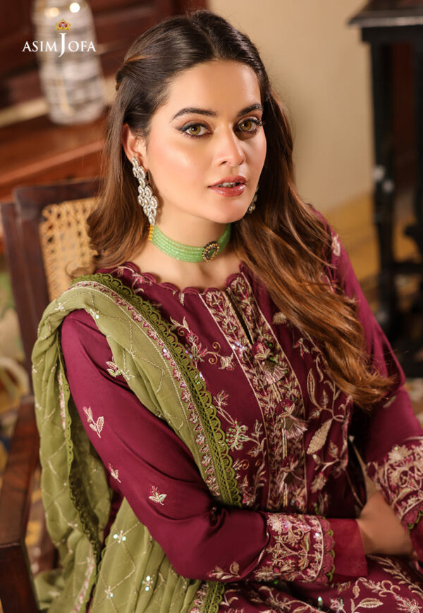 Asim Jofa Ajzb-11 Embroidered Cambric