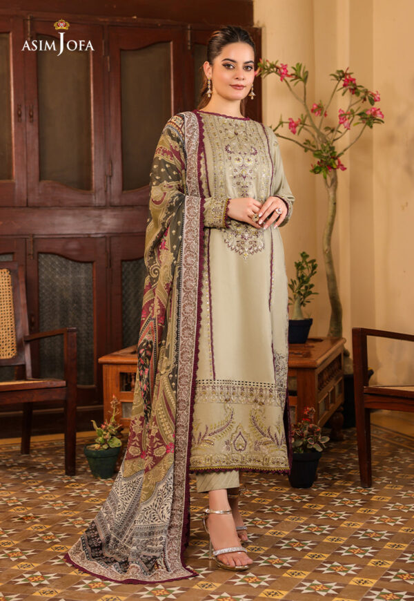 Asim Jofa Ajzb-25 Embroidered Cambric