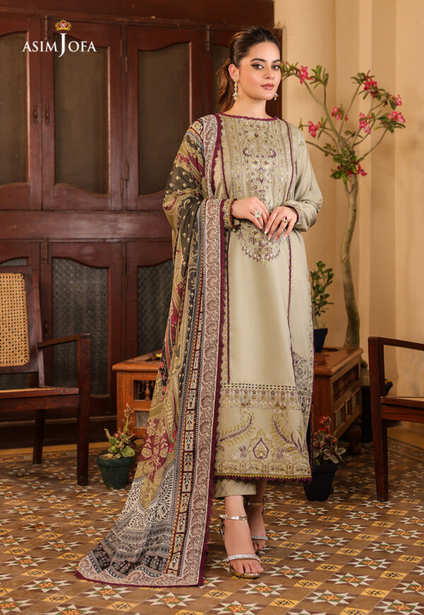 Asim Jofa Ajzb-25 Embroidered Cambric