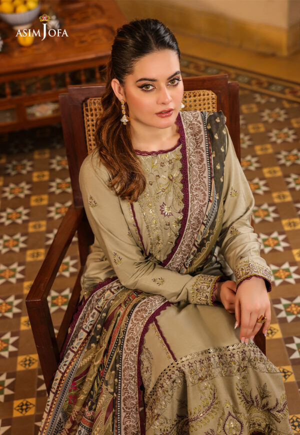 Asim Jofa Ajzb-25 Embroidered Cambric