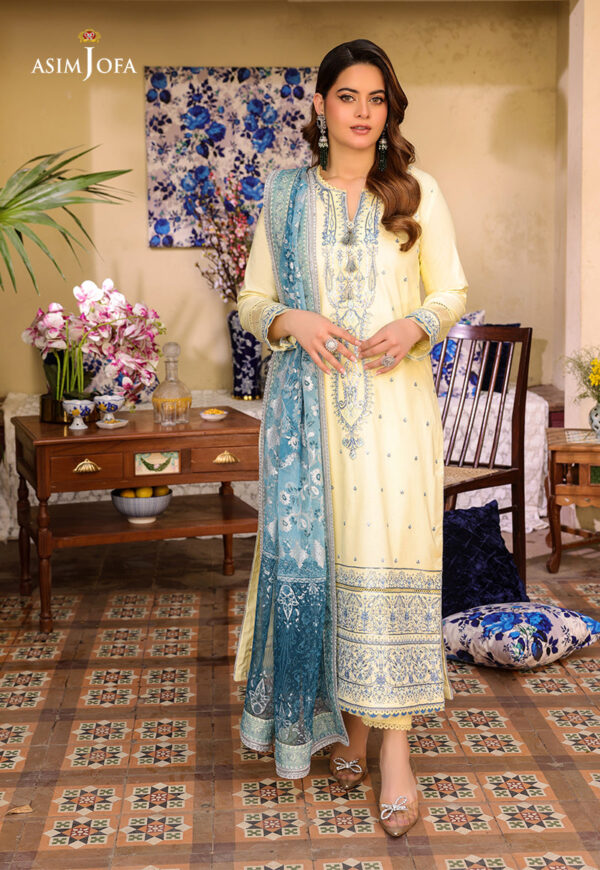 Asim Jofa Ajzb-17 Embroidered Cambric