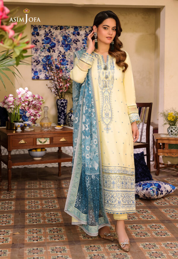 Asim Jofa Ajzb-17 Embroidered Cambric